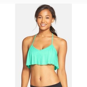 ALO Yoga aqua Green Bra Top